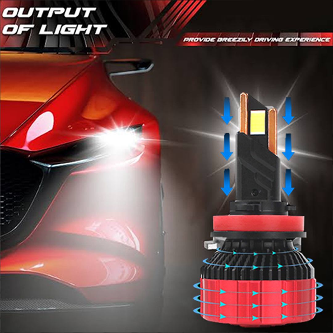 Dark Red: H4 - 230W / 23000 LM